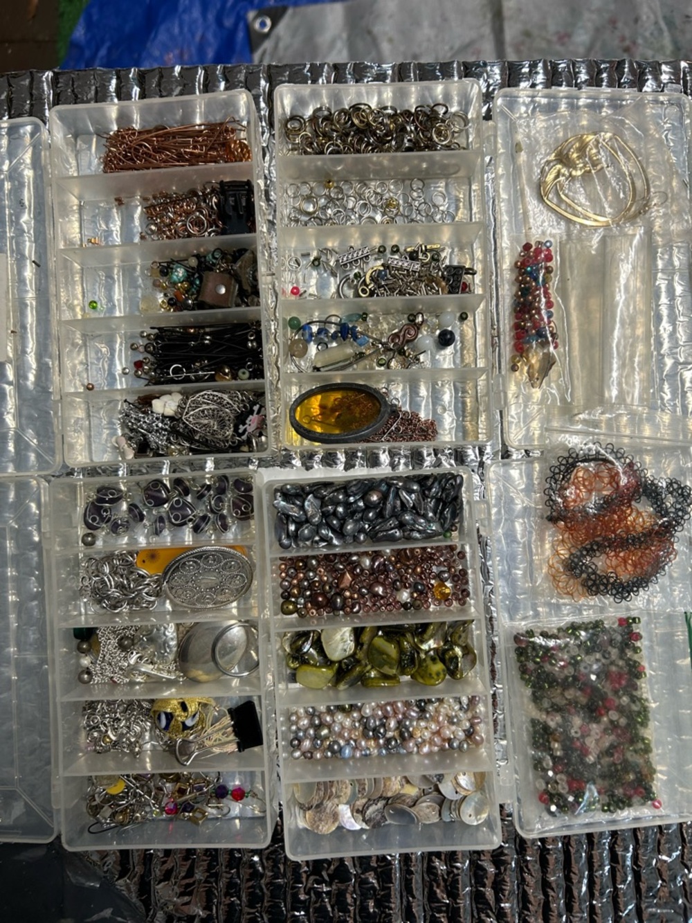 Assorted Jewelry-Making Supplies Kit – Black, Silver, Blue, Gold, Copper - Picture 3 of 13